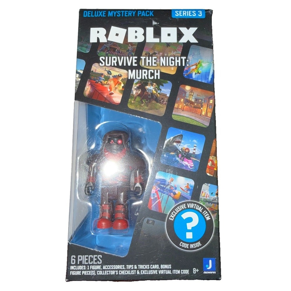 Roblox Deluxe Mystery Pack Series 3 Survive The Night Murch Figure Virtual Code